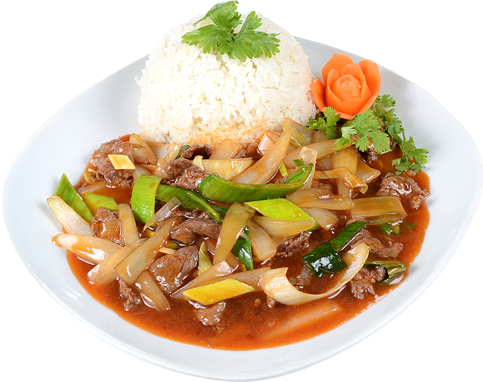 Asia Yamyam Imbiss - Rindfleisch Zwiebeln